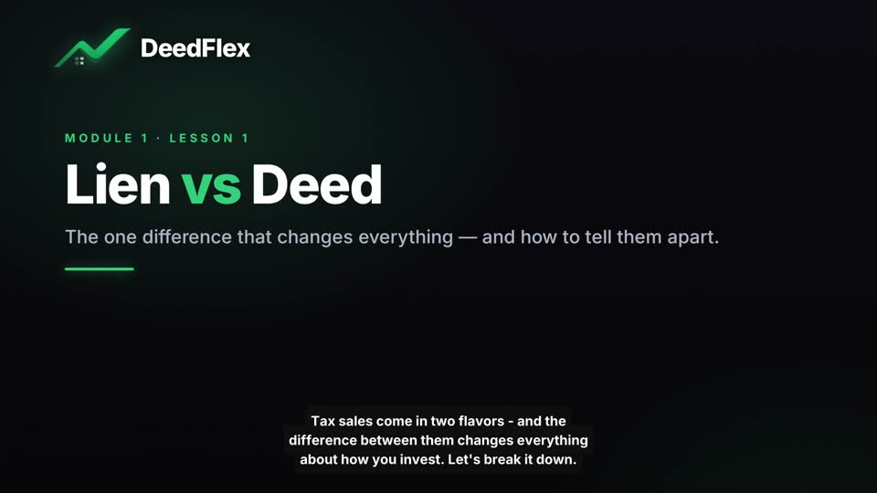 Lien vs Deed — locked lesson