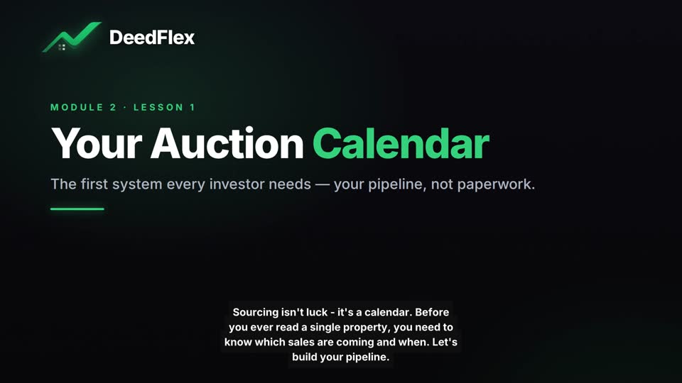 Your Auction Calendar — locked lesson