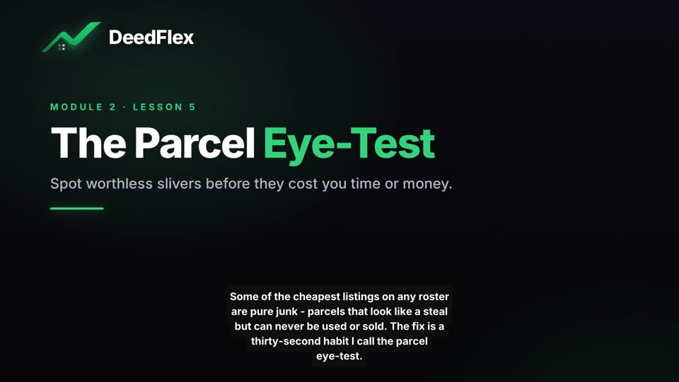 The Parcel Eye-Test — locked lesson