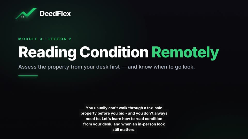 Reading Condition Remotely — locked lesson